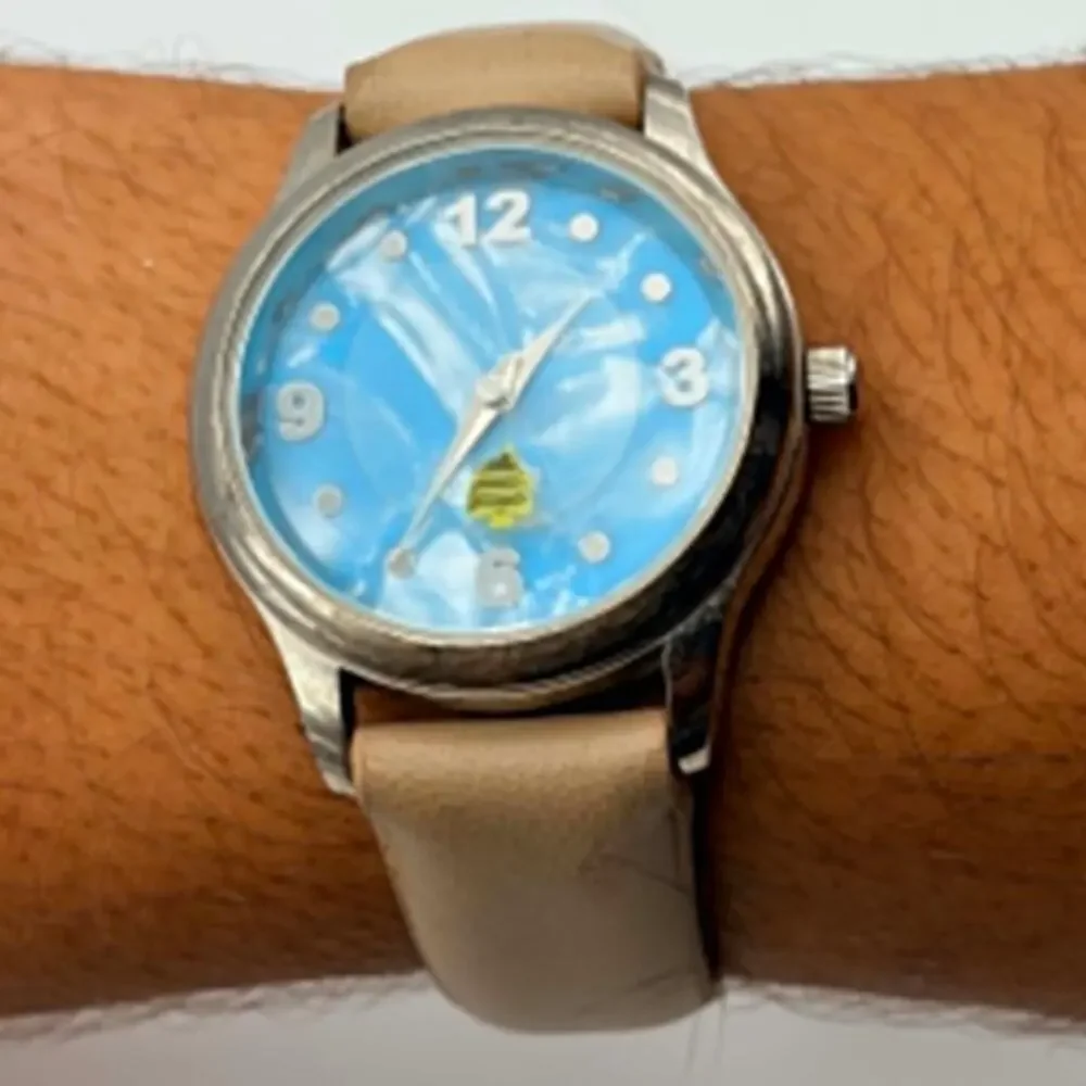 Silver & Blue Fish Watch